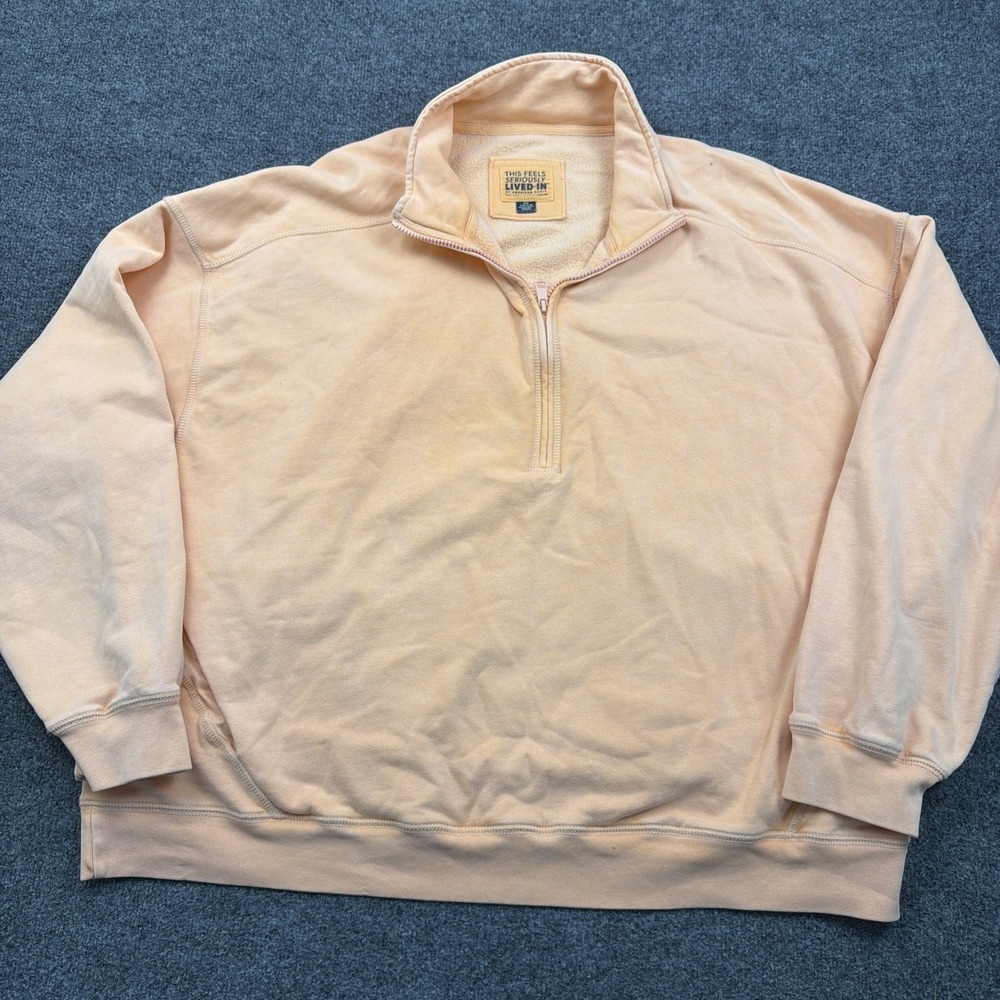 American Eagle Outfitters Seriously Lived In Pullover Sweatshirt Coral‎ 2XL